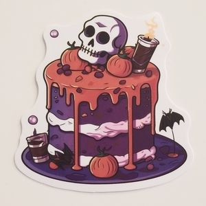 10/$10 Halloween Cake Sticker